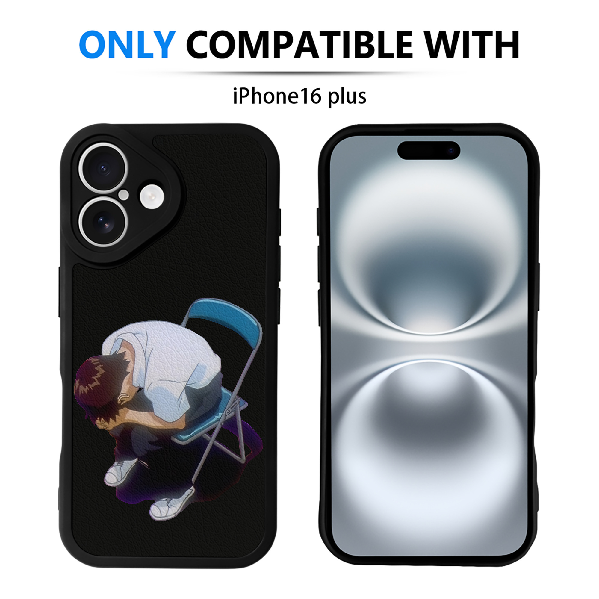 （画像用） EVA 新世紀エヴァンゲリオン 【iPhone 16シリーズ対応】シリコンスマホケース（レザー調） 材質：シリコン